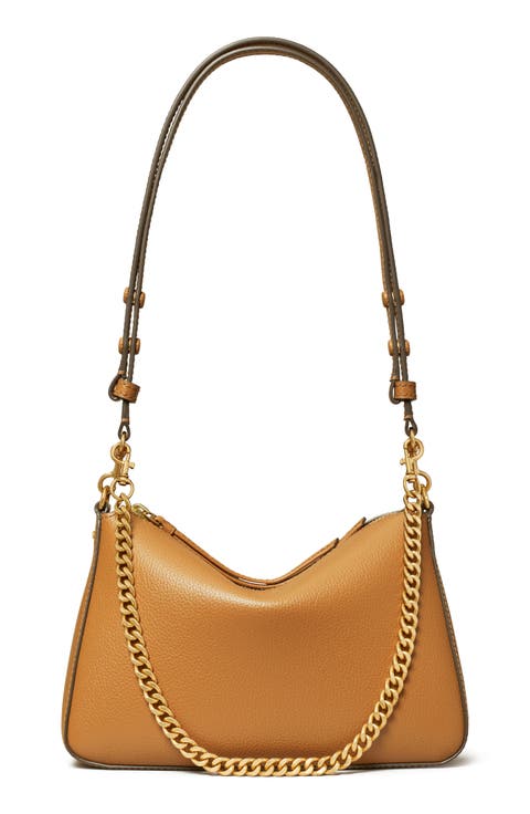 Small Perry Leather Shoulder Bag