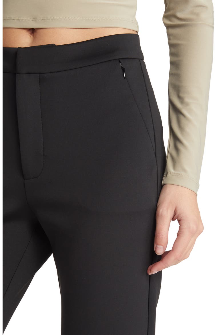 Sculpting Cropped Straight Trousers, Alternate, color, BLACK001