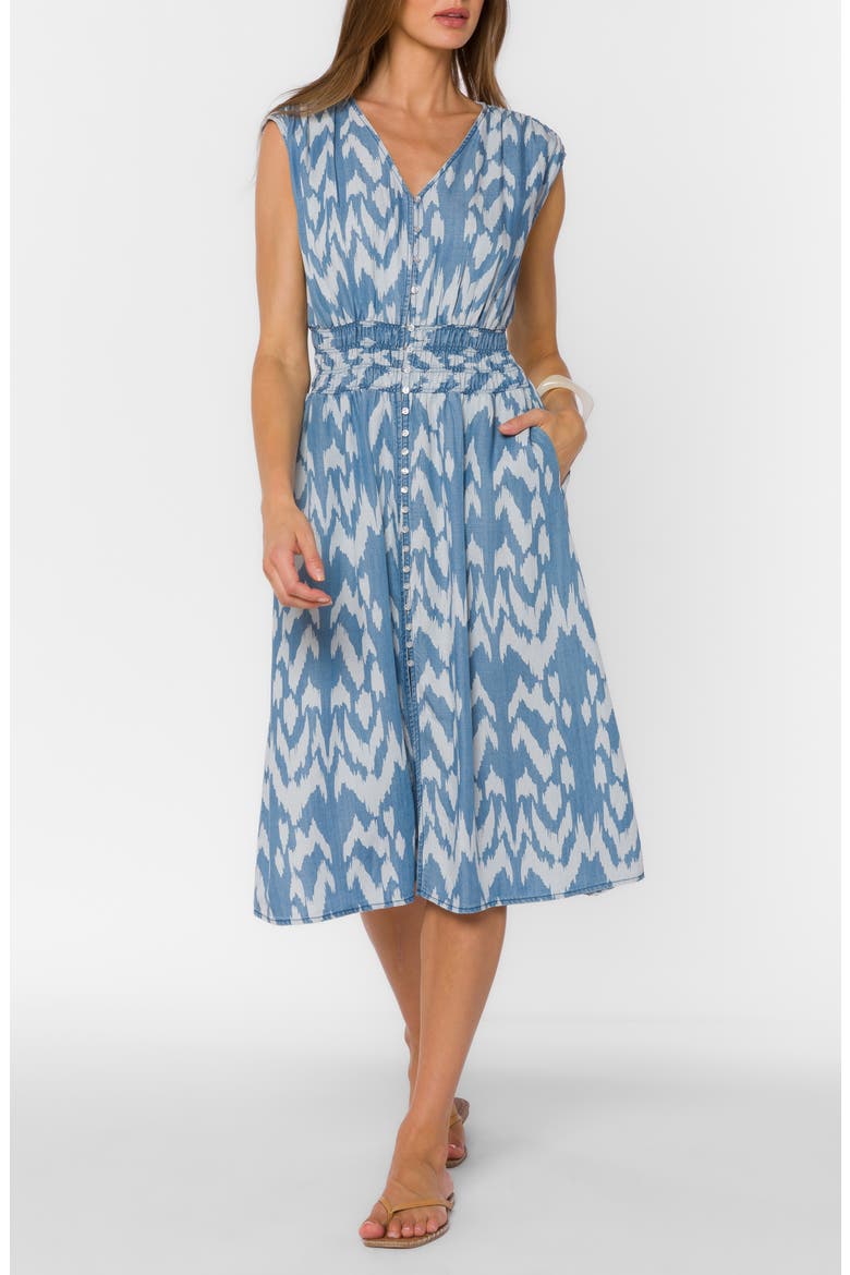 Persa Sleeveless Midi Dress, Alternate, color, 609 MILL VALLEY IKAT