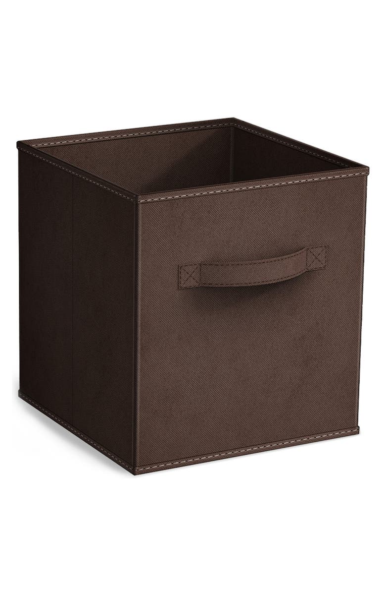 SORBUS Collapsible Storage Cube, Main, color, Chocolate