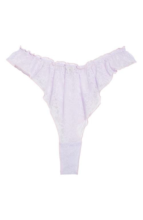 Free People Gia Lace Tanga Thong In Purple