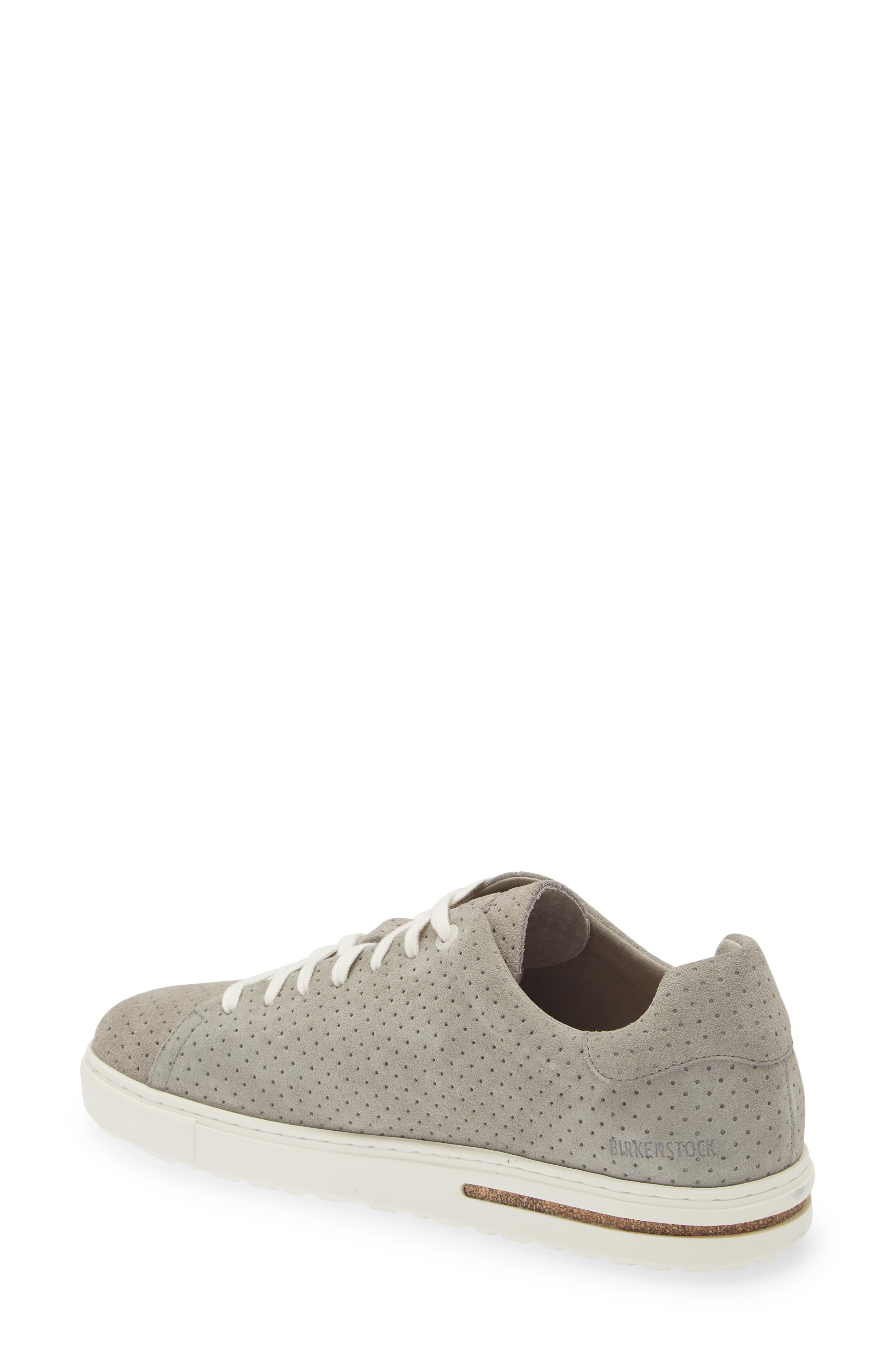 Birkenstock Bend Low Top Sneaker, Alternate, color, Stone Coin Dotted Suede