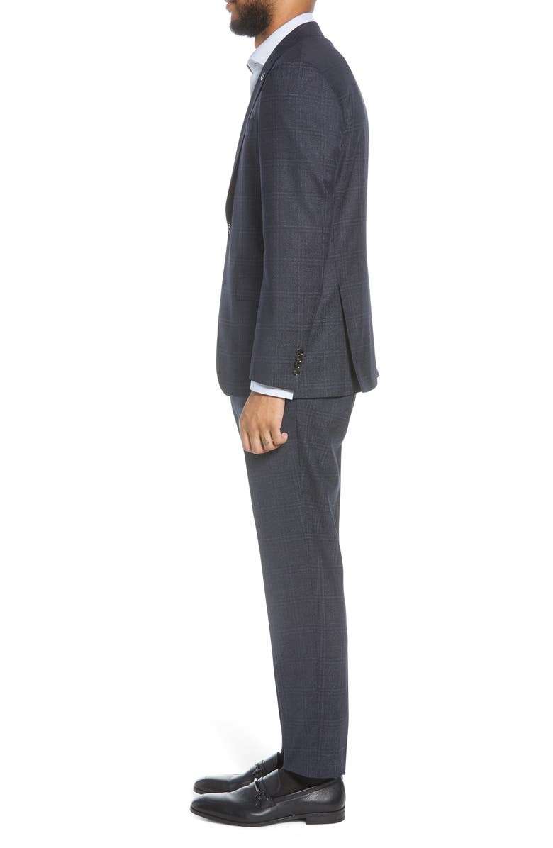 Ted Baker London Jay Windowpane Wool Suit, Alternate, color, 