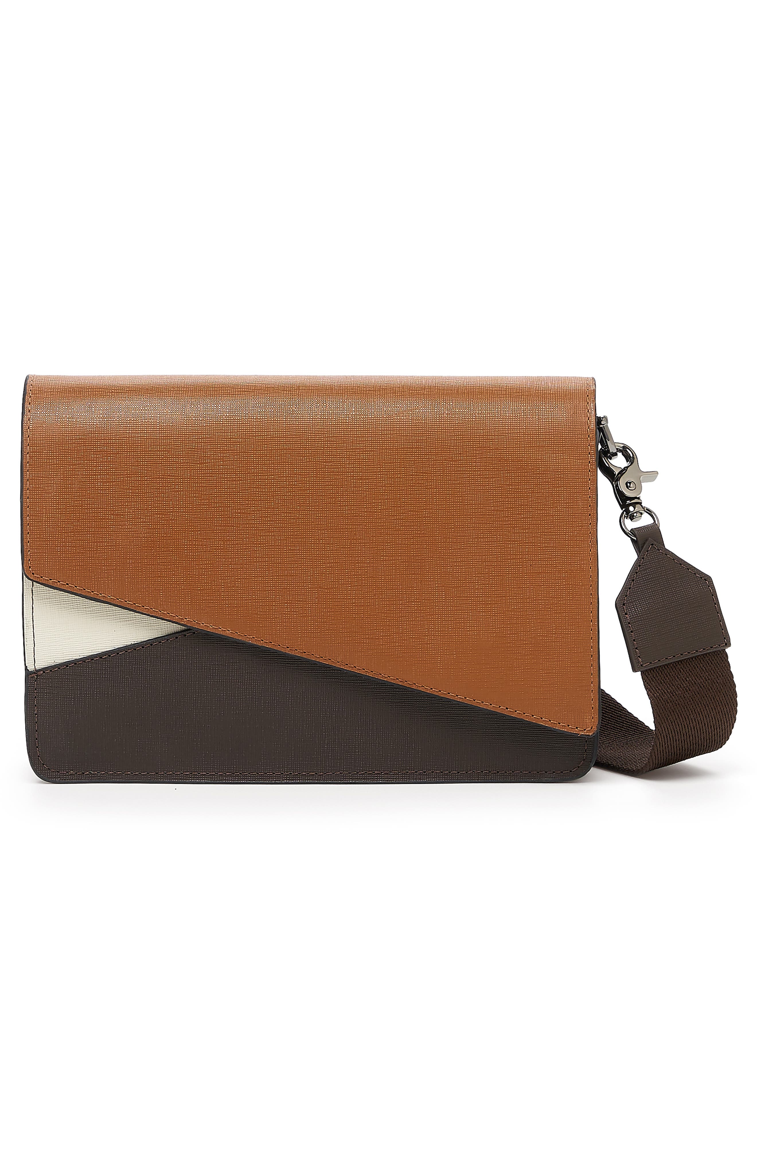 Botkier Crosstown Colorblock Leather Crossbody Bag, Alternate, color, 