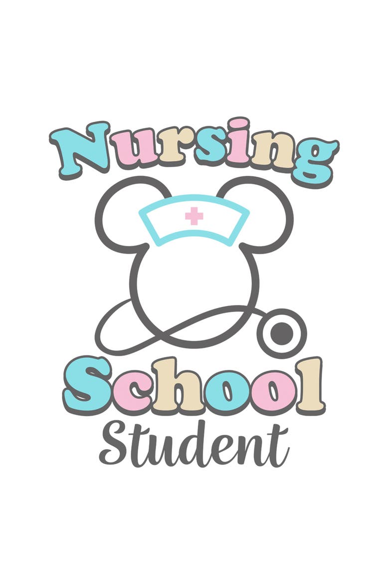 Women's Nursing School Student Short Sleeve Straight Fit T-Shirt, Alternate, color, White