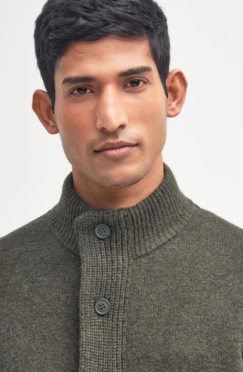 Barbour Elbow Patch Wool Cardigan | Nordstrom Barbour Elbow Patch Wool Cardigan | Nordstrom