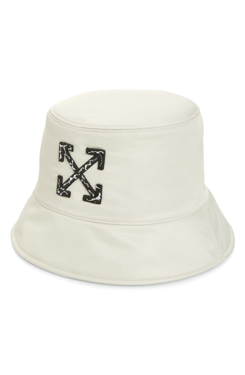 Off-White Rev Arrow Embroidered Bucket Hat, Main, color,