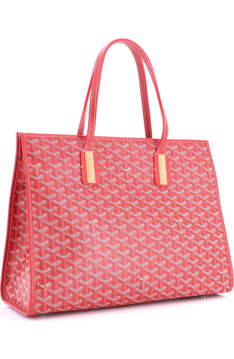 Pre-Owned Goyard Marquises Bag Coated Canvas, Alternate, color, Red