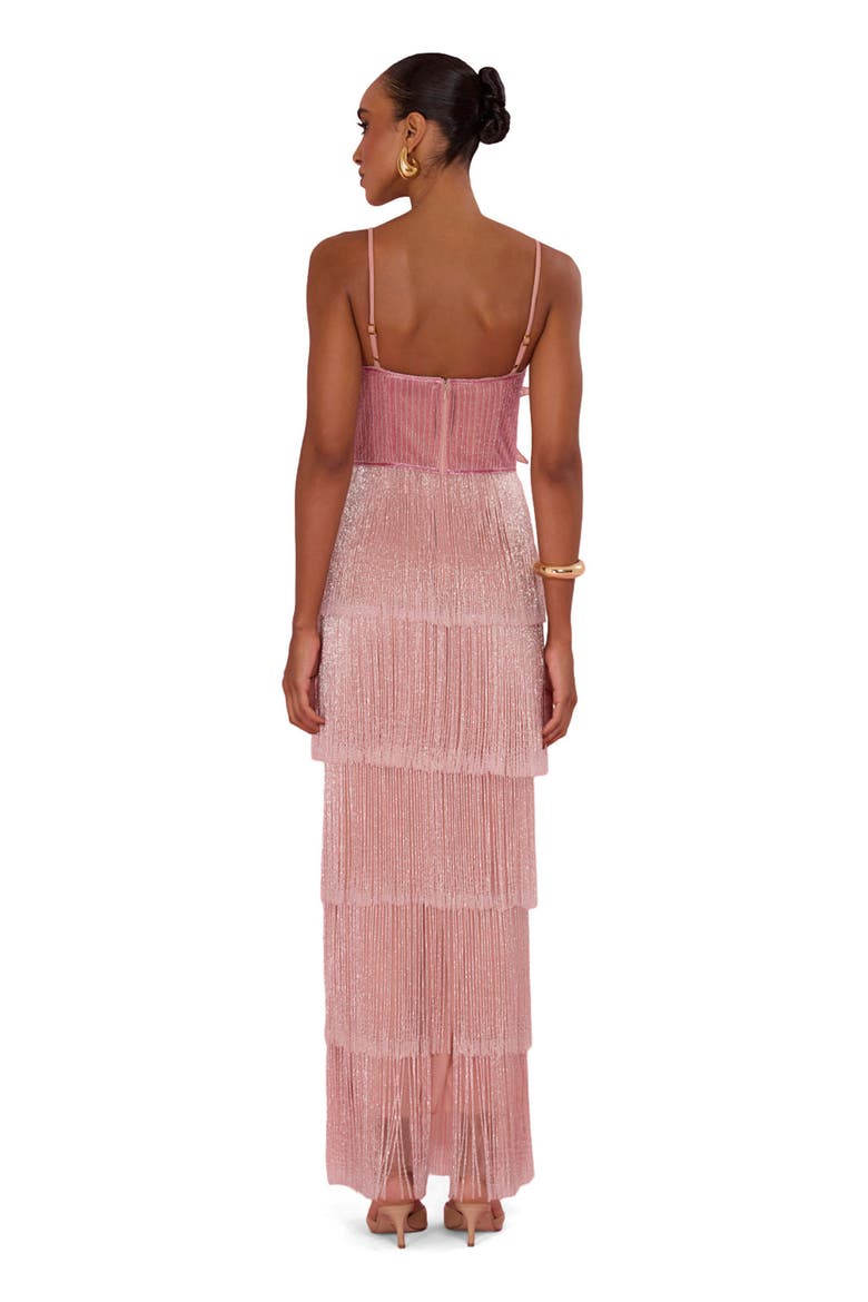 Solar Embroidery Maxi Dress, Alternate, color, PINK
