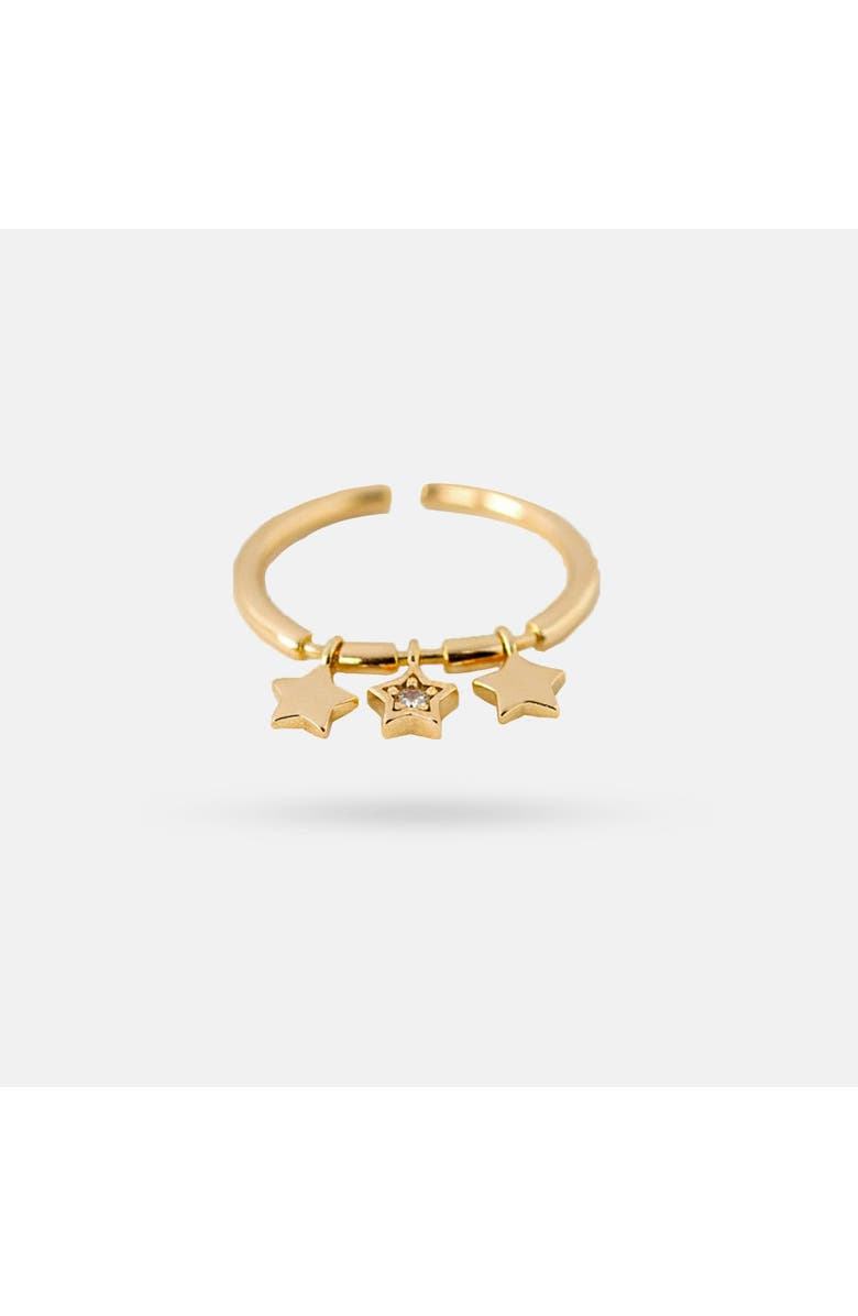 Ivy & Pearl Co. The Astor Starlight Charm Ring, Alternate, color, Gold