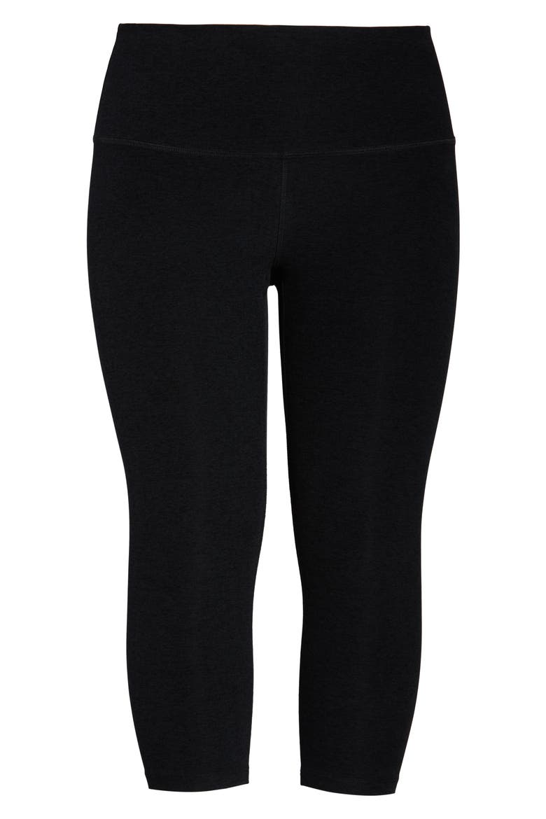 Walk & Talk Space Dye High Waist Leggings, Alternate, color, DARKEST NIGHT