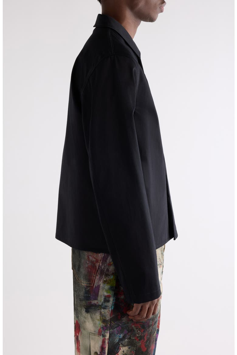 Ochino Heavyweight Cotton Sateen Jacket, Alternate, color, BLACK