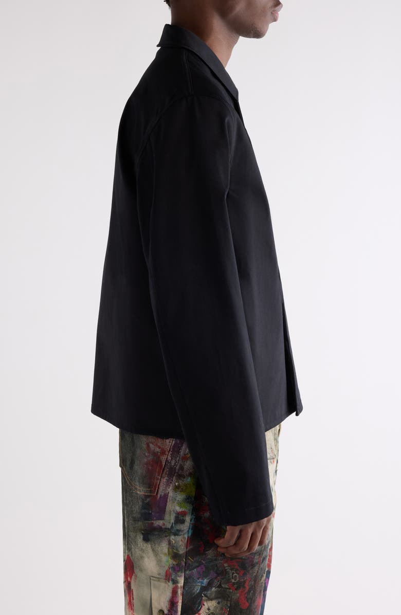 Acne Studios Ochino Heavyweight Cotton Sateen Jacket, Alternate, color, Black