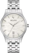 BULOVA Classic Mother-of-Pearl Bracelet Watch, 30mm