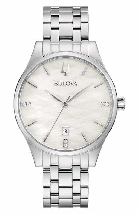BULOVA Classic Mother-of-Pearl Bracelet Watch, 30mm