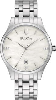 BULOVA Classic Mother-of-Pearl Bracelet Watch, 30mm