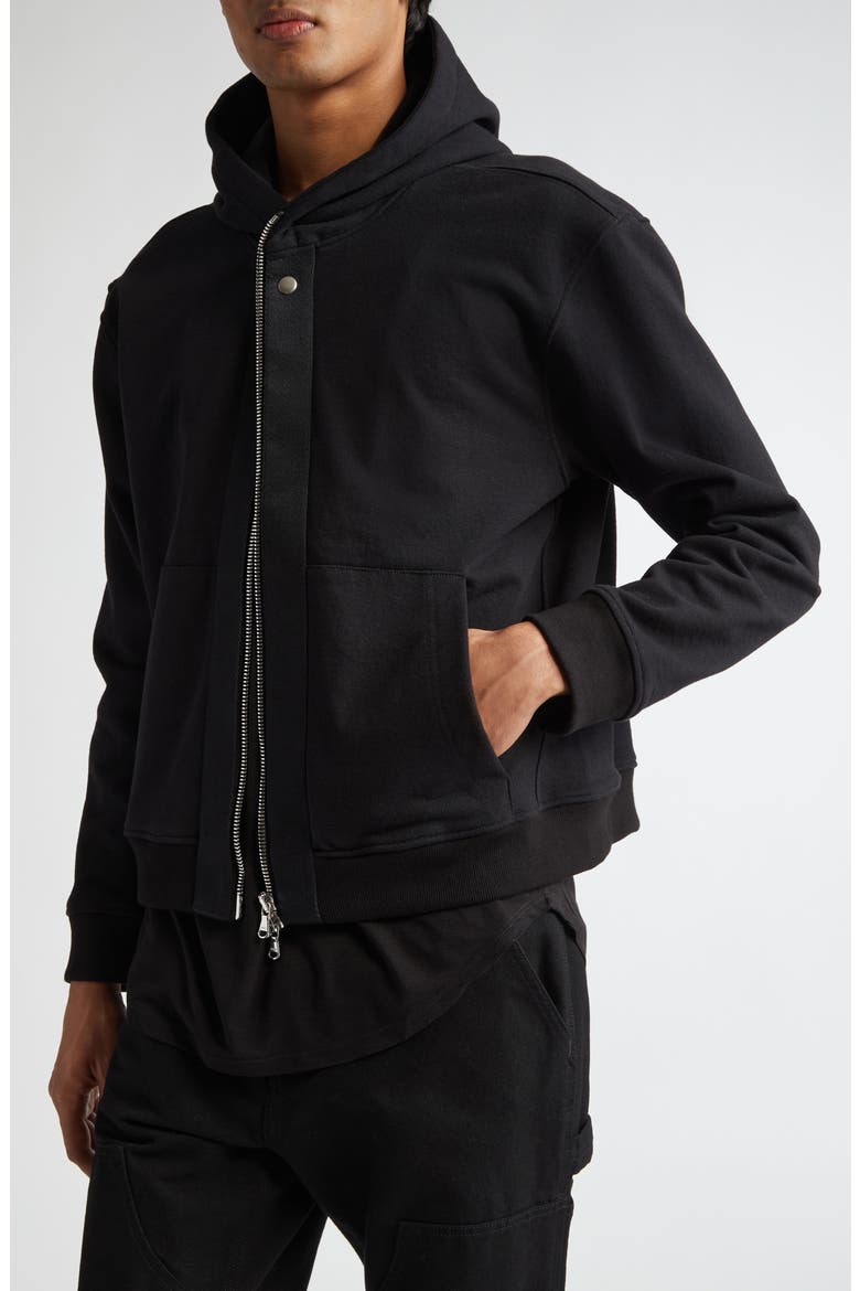 Standard Zip Hoodie, Alternate, color, BLACK