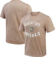 Darius Rucker Collection by Fanatics Men's Darius Rucker Collection by Fanatics Tan Kansas City Royals Sun Faded T-Shirt