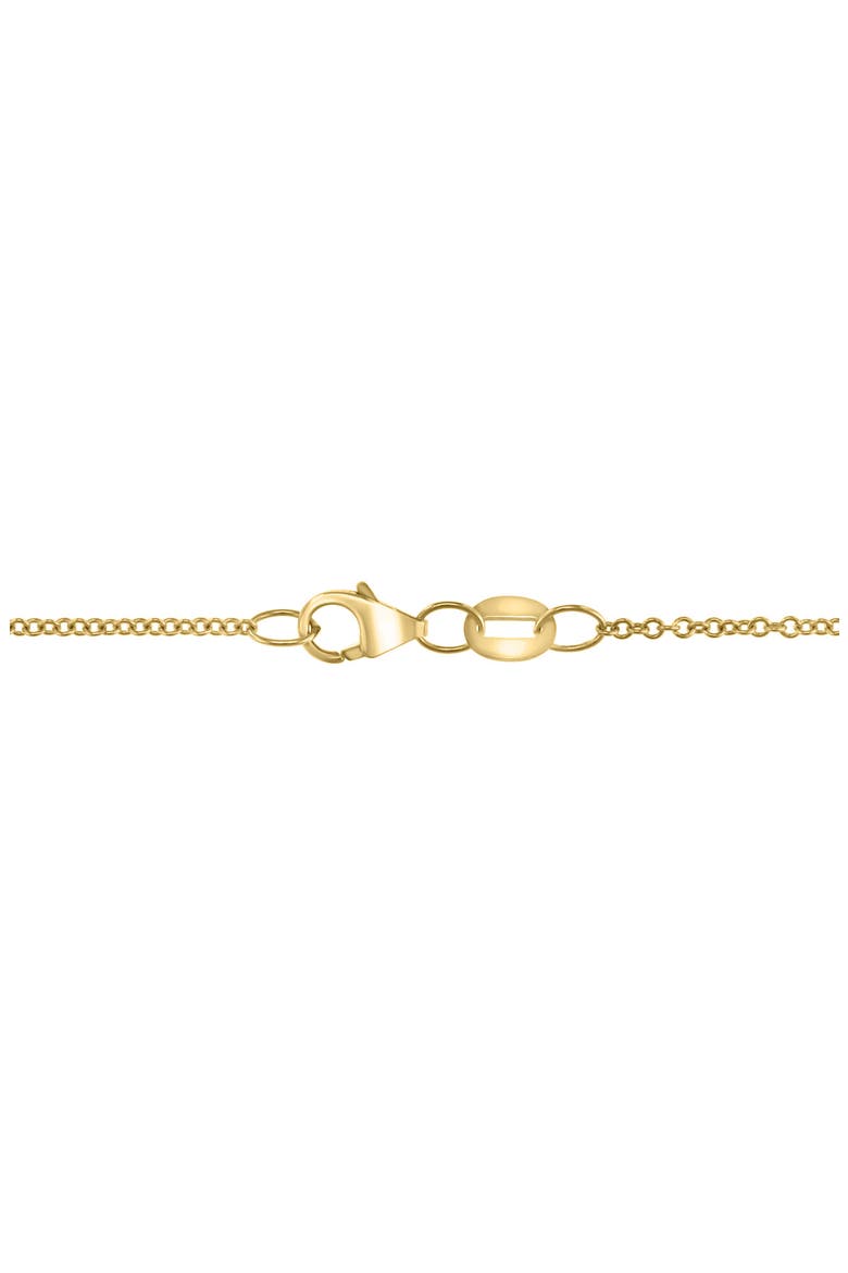14K Yellow Gold Diamond & Turquoise Pendant Necklace, Alternate, color, BLUE