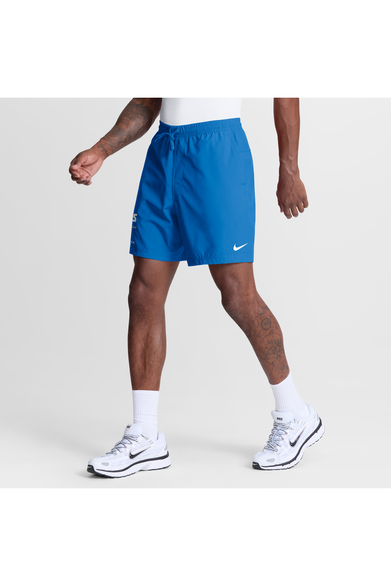 Men's Nike Blue Detroit Lions Form Dri-FIT Shorts, Alternate, color, Blue