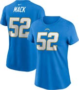 Nike Women's Nike Khalil Mack Powder Blue Los Angeles Chargers Player Name & Number T-Shirt