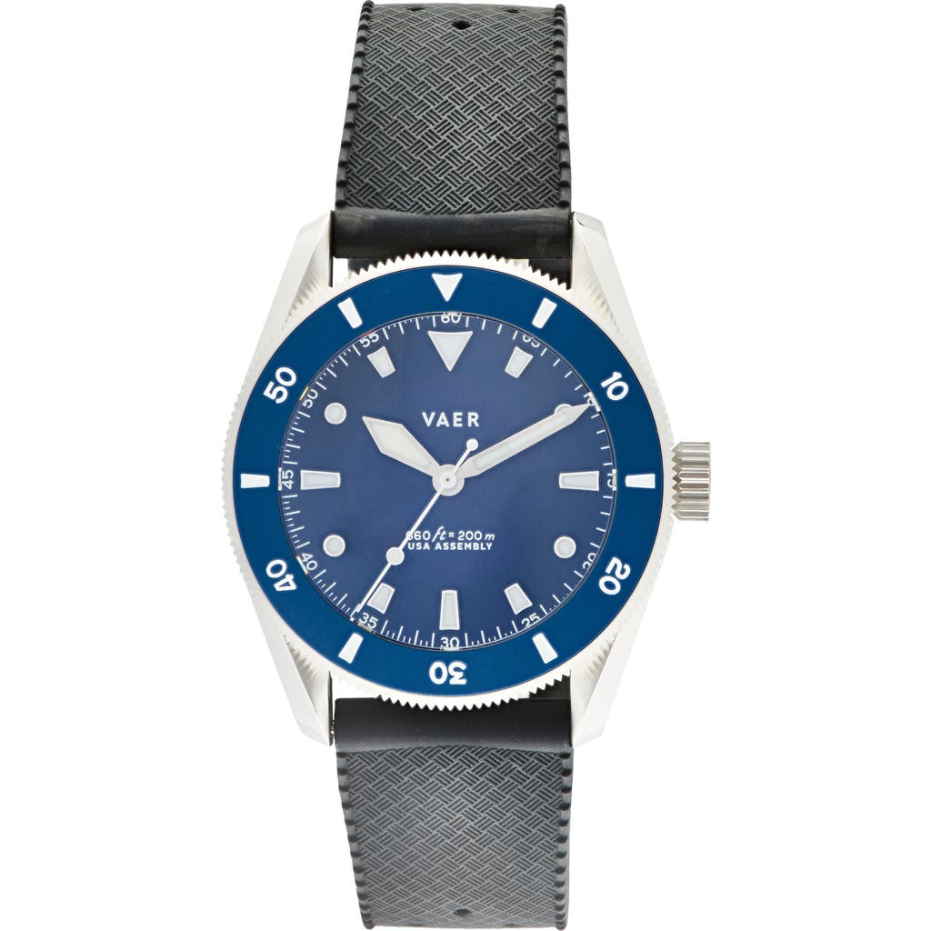VAER VAER D4 MERIDIAN BLACK SOLAR DIVE WATCH, 38MM