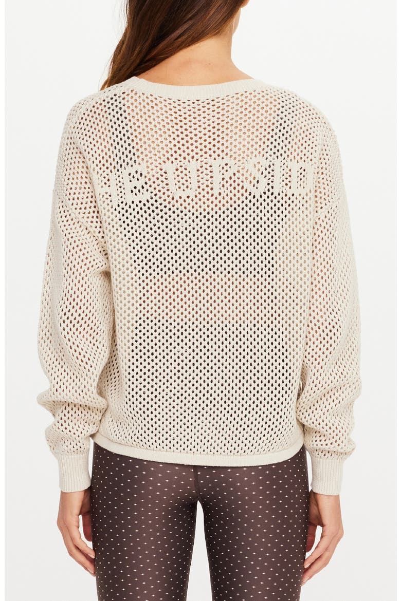 Sebastian Open Stitch Sweater, Alternate, color, NATURAL