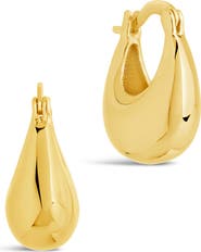 Sterling Forever Eleah Hoop Earrings