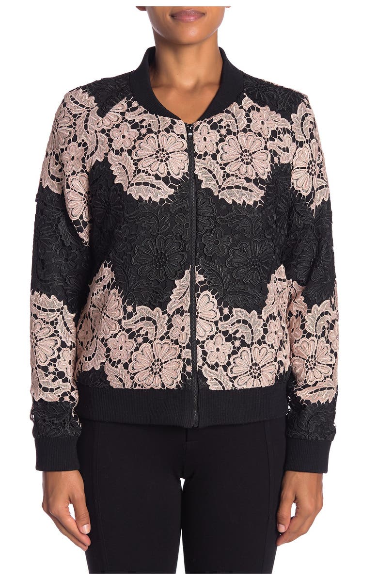 DOLCE CABO Lace Bomber Jacket, Alternate, color,