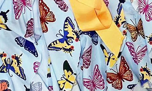 Joe-ella Kids' Butterfly Party Dress In Blue