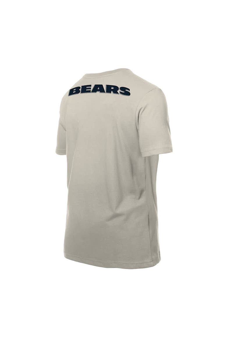 Men's New Era Light Beige Chicago Bears Multi Patch T-Shirt, Alternate, color, Light Beige