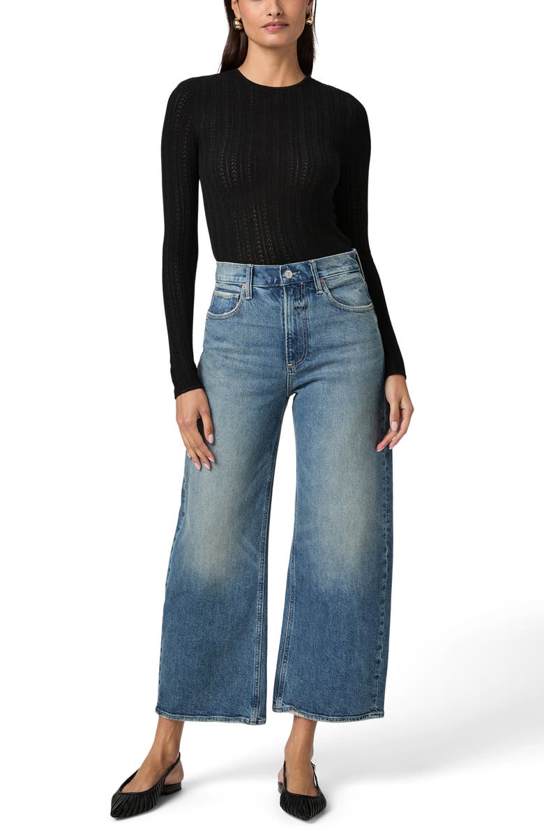 PAIGE Arellia High Waist Ankle Barrel Jeans, Alternate, color, Stones