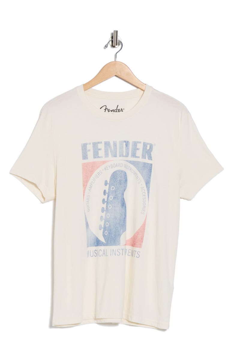 Lucky Brand Fender Graphic T-Shirt, Alternate, color, Whisper White
