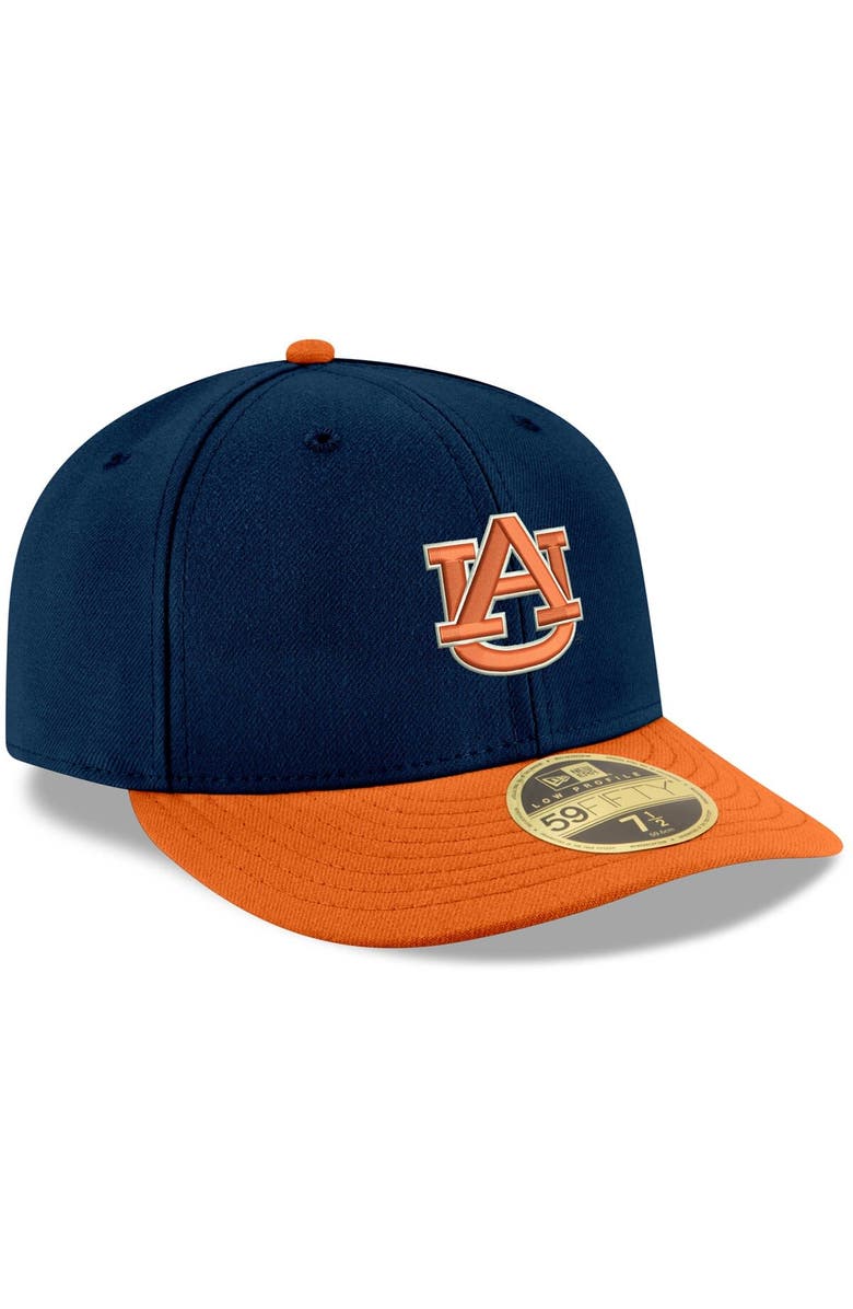 New Era Men's New Era Navy/Orange Auburn Tigers Basic Low Profile 59FIFTY Fitted Hat, Alternate, color, Navy