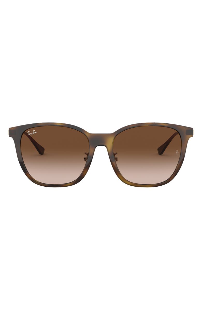 Ray-Ban 55mm Gradient Square Sunglasses, Main, color,