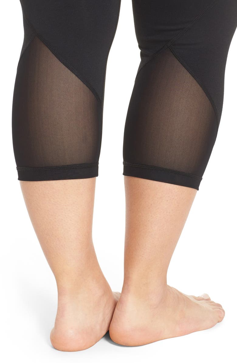 Zella Hatha High Waist Crop Leggings, Alternate, color, 