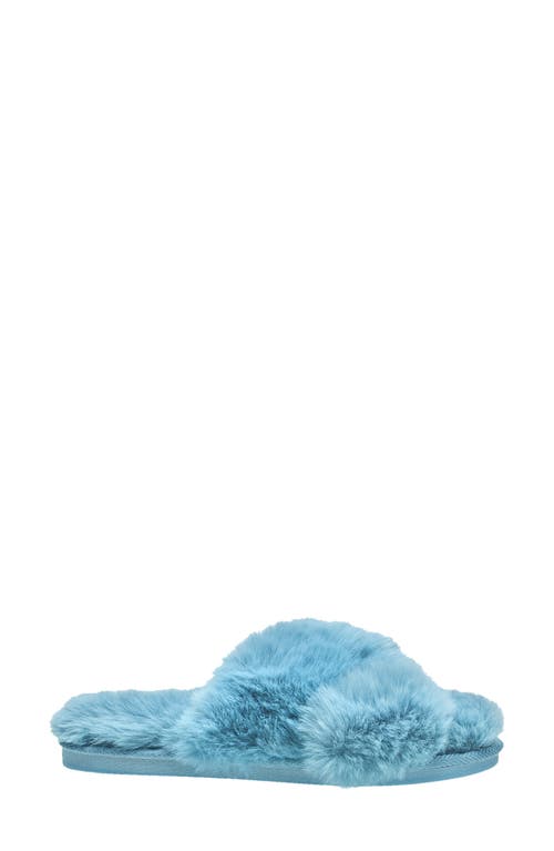 Nine West X-band Faux Fur Slipper In Multi