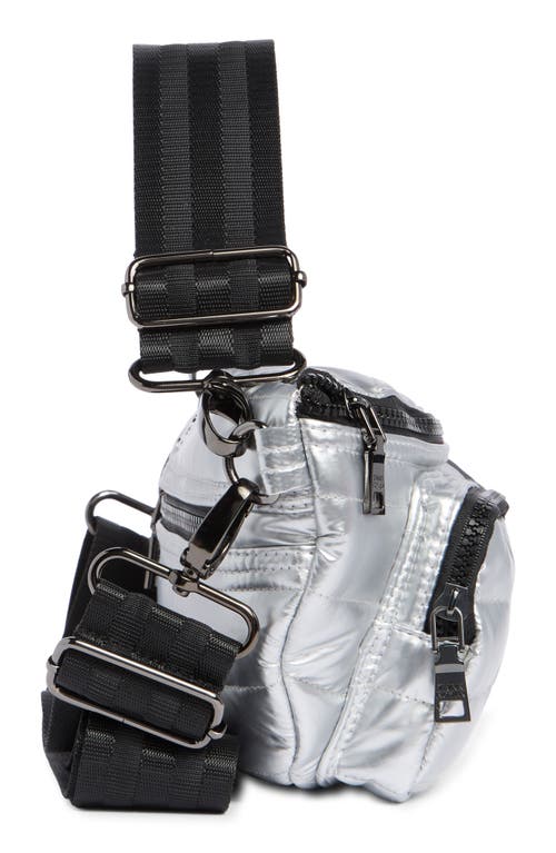 Think Royln Double Down Crossbody Bag In Silver