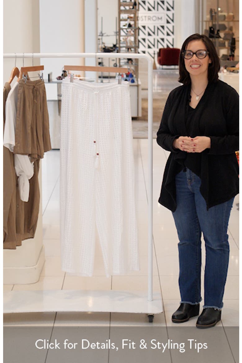 Open Knit Cover-Up Pants video