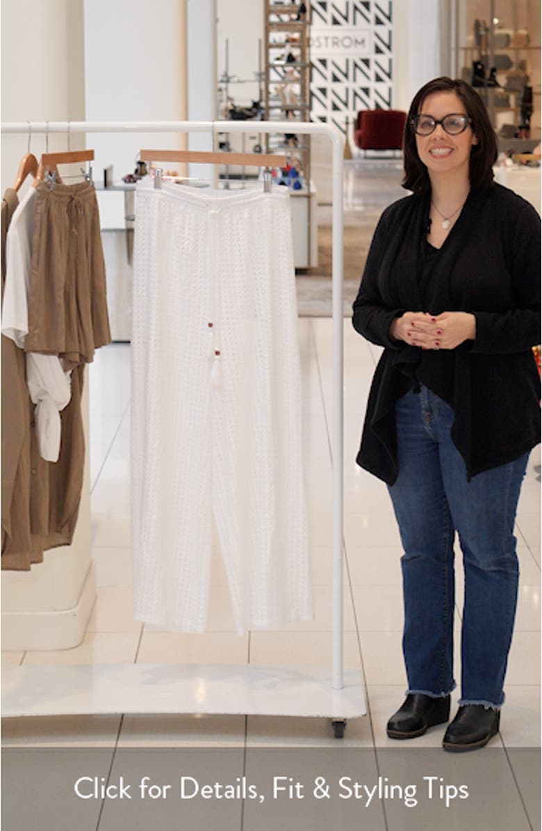 Open Knit Cover-Up Pants, sales video thumbnail