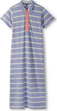 Hatley Stripe Quarter Zip Shift Dress
