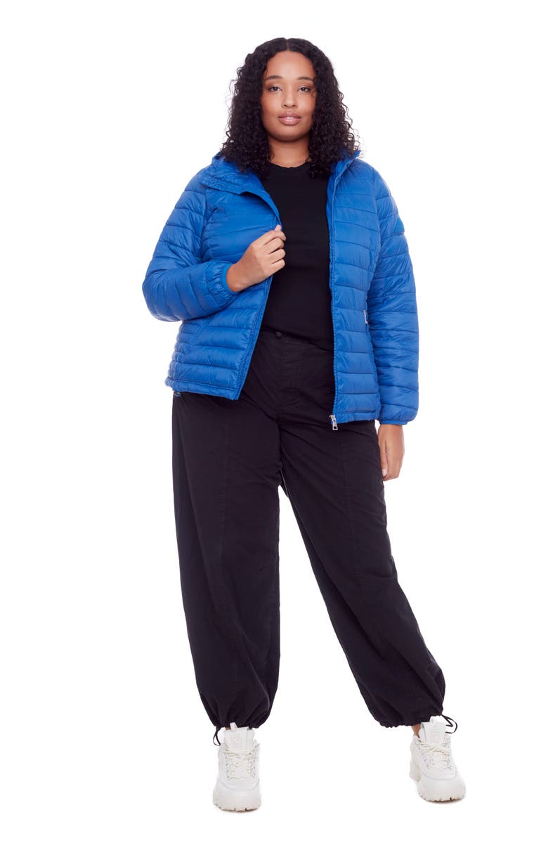 Alpine North YOHO PLUS SIZE - Vegan Down Lightweight Packable Puffer Jacket & Bag, Alternate, color, Cobalt
