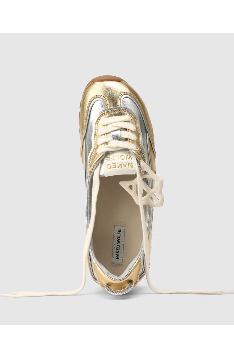 Naked Wolfe Absolute Flat, Alternate, color, Silver/Gold