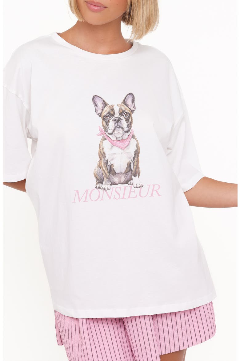 Monsieur Graphic Tee, Alternate, color, WHITE