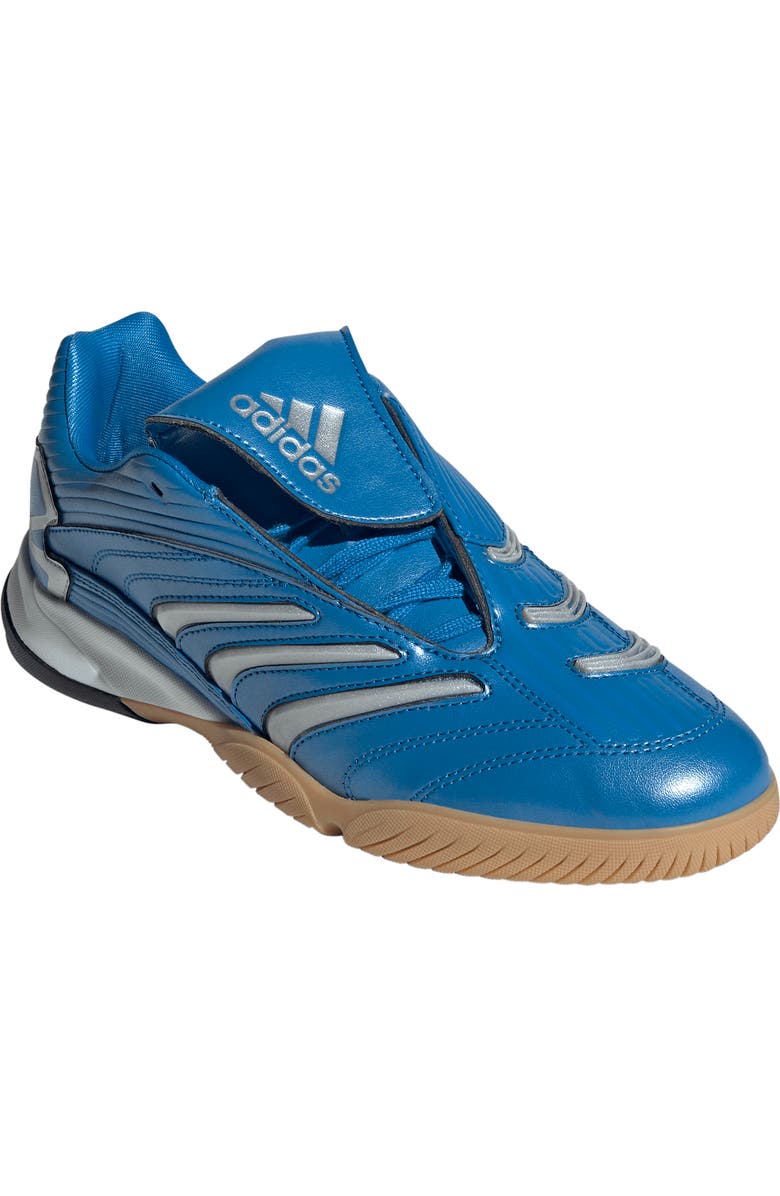 adidas Gender Inclusive Predator Sala Soccer Sneaker, Main, color, Metallic Blue/ Silver/ Gum
