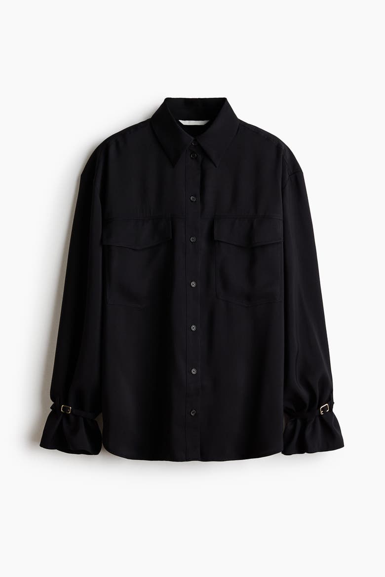 Oversized Shirt, Alternate, color, Black