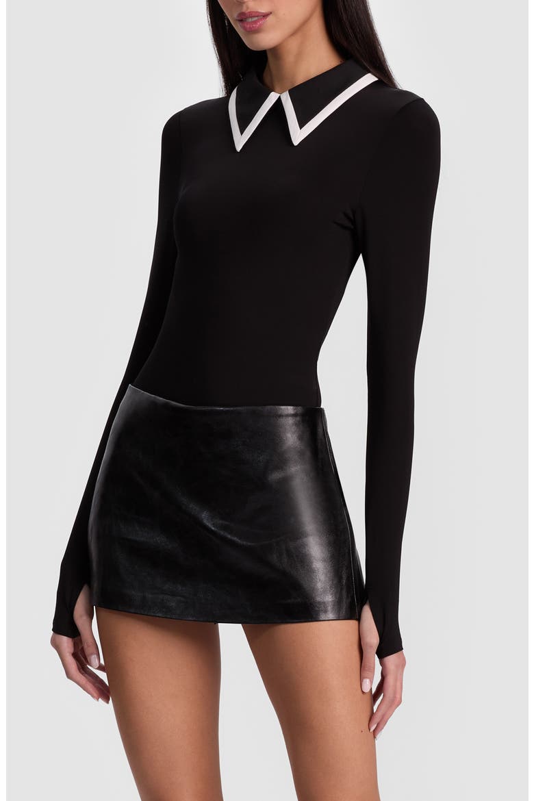 Keenan Polo Bodysuit, Alternate, color, BLACK