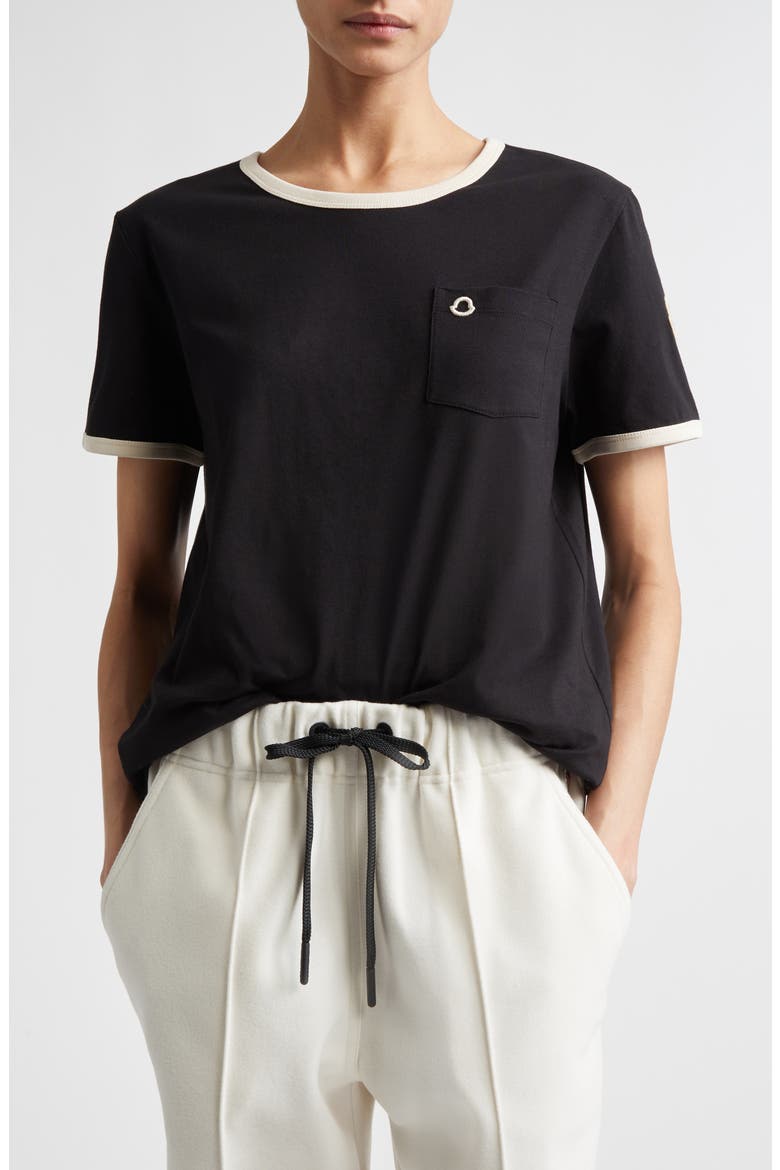 Ringer T-Shirt, Main, color, BLACK