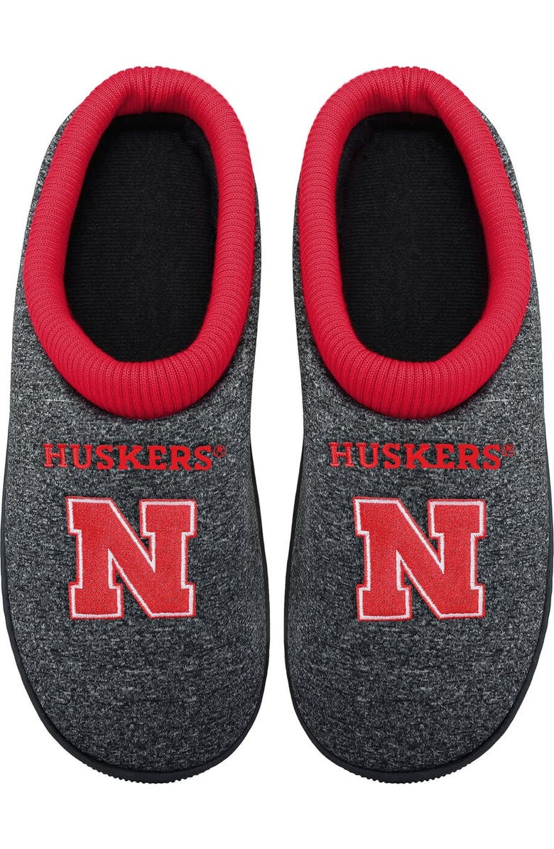 FOCO Men's FOCO Nebraska Huskers Cup Sole Slippers, Alternate, color,