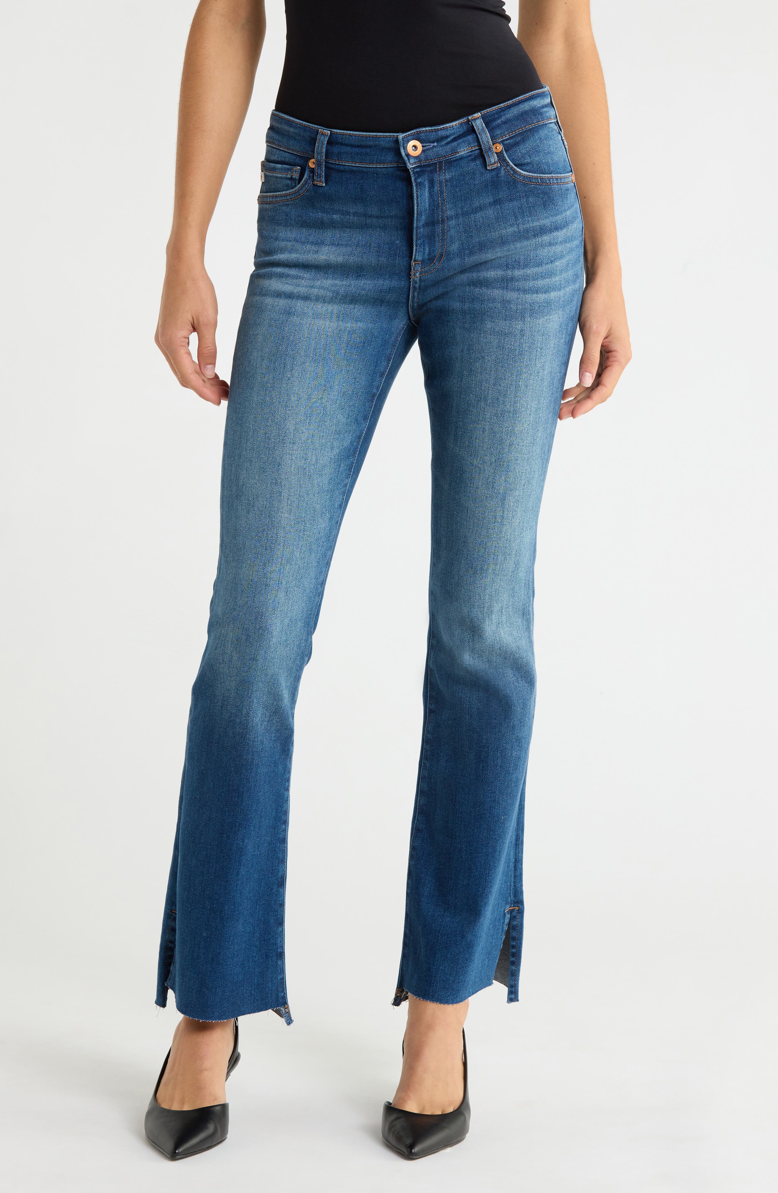 AG Angel Low Rise Step Hem Bootcut Jeans